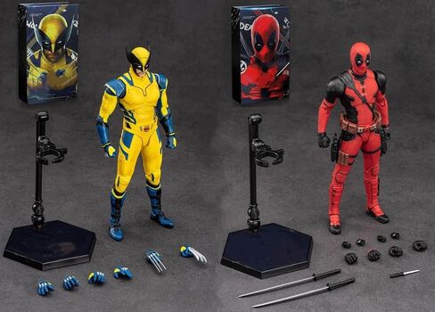 Wolverine and Dead Full Set 2-Pack Action Figure 7 inch 1/10 Scale Legends Series Collectable Toys with Lots of Accessories Gift(Wolverine & Dead) in Saudi Arabia
