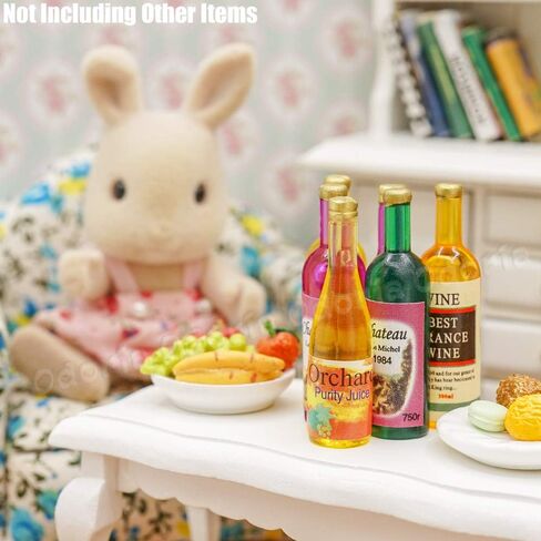 Odoria 1/12 Miniature Wine Bottles 6Pcs Dollhouse Decoration Accessories in Saudi Arabia