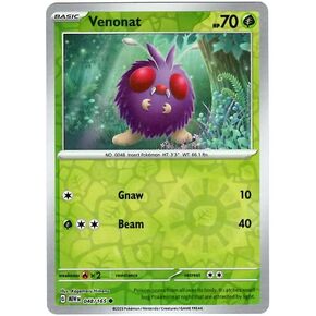 Pokemon - Venonat 048/165 - Pokemon 151 - Reverse Foil - Single Card in Saudi Arabia