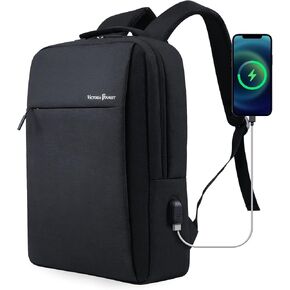 حقيبة ظهر محمول في Victoriatourist بحجم 15.6 بوصة - رفيعة ، متينة ، مقاومة للماء مع ميناء شحن USB للكلية ، الأعمال ، السفر in Kuwait