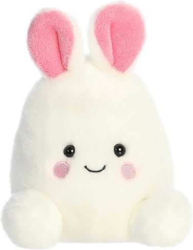 Aurora® Adorable Palm Pals™ Bouncy Bunny Egg Stuffed Animal - Pocket-Sized Play - Collectable Fun - White 5 Inches in Saudi Arabia