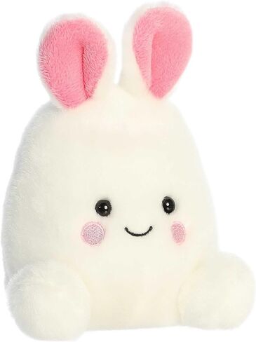 Aurora® Adorable Palm Pals™ Bouncy Bunny Egg Stuffed Animal - Pocket-Sized Play - Collectable Fun - White 5 Inches in Saudi Arabia