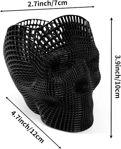 3D المطبوعة المطبوعة منظم فرشاة الفرشاة المطبوعة ، حامل قلم القلم للمكتب ، ديكور منزلي عصبي للمكاتب الثابتة ، ملحقات مكتب هالوين القوطية in Kuwait