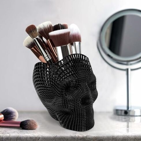 3D المطبوعة المطبوعة منظم فرشاة الفرشاة المطبوعة ، حامل قلم القلم للمكتب ، ديكور منزلي عصبي للمكاتب الثابتة ، ملحقات مكتب هالوين القوطية in Kuwait