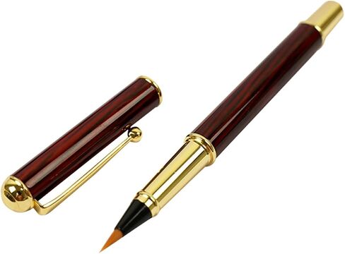 1pc قلم فرشاة الخطية القابل لإعادة التعبئة للطلاب تصميم قبضة مريحة للرسم اليومية وكتابة الشخصيات الصينية تشمل الحبر in Saudi Arabia
