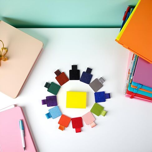 1 Pc Random color Adhesive Pen Holder For Notebooks Journals Planners Tablet For Case Leather Pencil Holder With Elastic For Pen Pen Holder Notebook Self-Adhesive in Saudi Arabia
