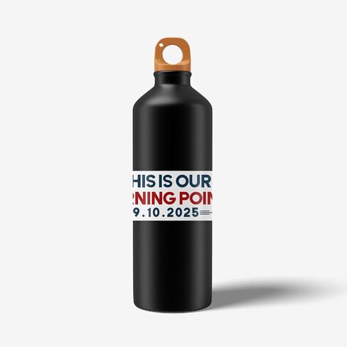 هذا هو نقطة تحولنا Charlie Kirk Memorial Sticker Secal Notebook Car Car Car Carpall 5.5 " in Saudi Arabia