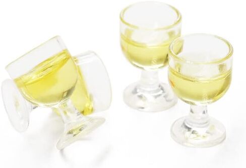 Odoria 1/12 Miniature Wine Glasses 4Pcs Dollhouse Decoration Accessories, Red Wine in Saudi Arabia