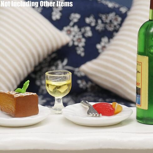 Odoria 1/12 Miniature Wine Glasses 4Pcs Dollhouse Decoration Accessories, Red Wine in Saudi Arabia