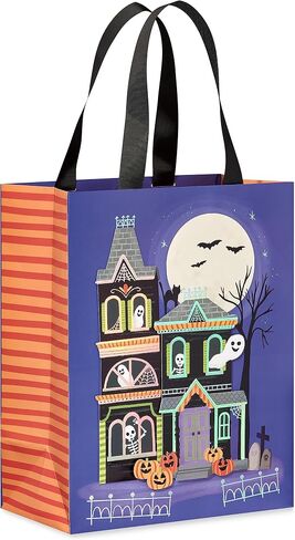Papyrus 10" Halloween Large Gift Bag, Haunted House (1 Bag) in Saudi Arabia