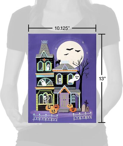 Papyrus 10" Halloween Large Gift Bag, Haunted House (1 Bag) in Saudi Arabia