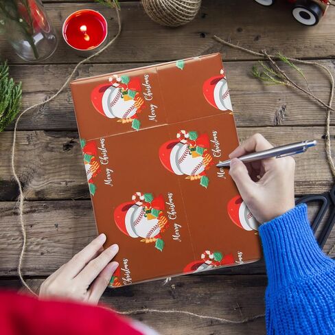 Watersay 12 PCS Fishing Christmas Wrapp Paper Funny Santa Christmas Wrapping Paper Santa Fishermen Gift Wrap for Xmas Holiday Party Craft in Saudi Arabia