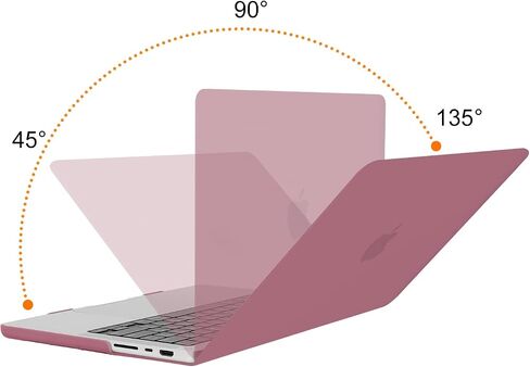 Mosiso متوافق مع MacBook Pro 14 بوصة الحالة 2024-2022 2021 الإصدار M3 A2918 A2992 M2 A2779 M1 A2442 ، قذيفة صلبة بلاستيكية وأكمام رأسية بوليستر مع غطاء جيب ولوحة مفاتيح ، شاي بايت وردي in Saudi Arabia