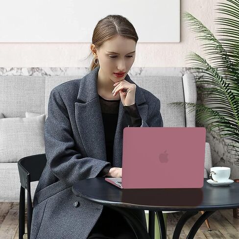 Mosiso متوافق مع MacBook Pro 14 بوصة الحالة 2024-2022 2021 الإصدار M3 A2918 A2992 M2 A2779 M1 A2442 ، قذيفة صلبة بلاستيكية وأكمام رأسية بوليستر مع غطاء جيب ولوحة مفاتيح ، شاي بايت وردي in Saudi Arabia