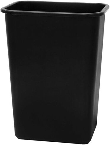 United Solutions WB0060 Black Plastic 41 Quart Office Wastebastket-10.25 Gallon Trash Can in Black in Kuwait