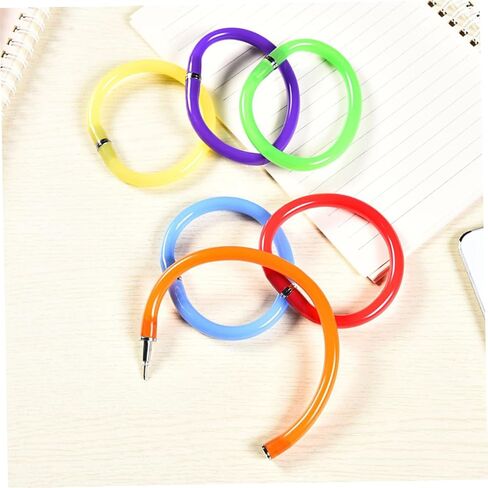 Uonlytech 10pcs wristband point pens bendy collable bracelets for attationery الإبداعية للوازم المدرسيون لون عشوائي in Kuwait