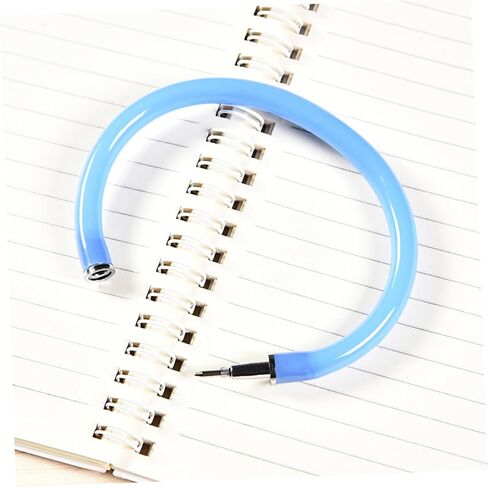 Uonlytech 10pcs wristband point pens bendy collable bracelets for attationery الإبداعية للوازم المدرسيون لون عشوائي in Kuwait