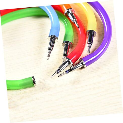 Uonlytech 10pcs wristband point pens bendy collable bracelets for attationery الإبداعية للوازم المدرسيون لون عشوائي in Kuwait