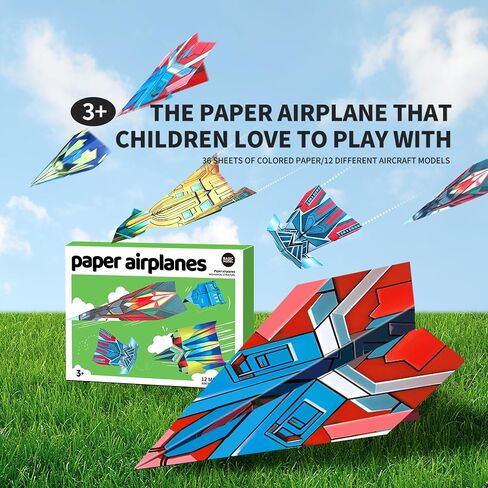 مجموعة طائرة Vexorith Paper Paper ، مجموعة اوريغامي للأطفال الذين تتراوح أعمارهم بين 8 و 12 عامًا ، طائرة DIY اوريغامي ، مع 16 تصميمًا كلاسيكيًا 36 ورقة من تصاميم الورق الأوريغامي الملونة أفضل هدية لطفلك (دليل رقمي فقط) in Saudi Arabia