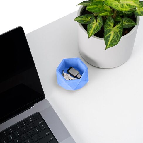 Pro & Family Concrete Desk Organizer Pencil Holder Pen Holder Decore Decord Flower Pot Work Room Decore Coffee Table Decor in Kuwait