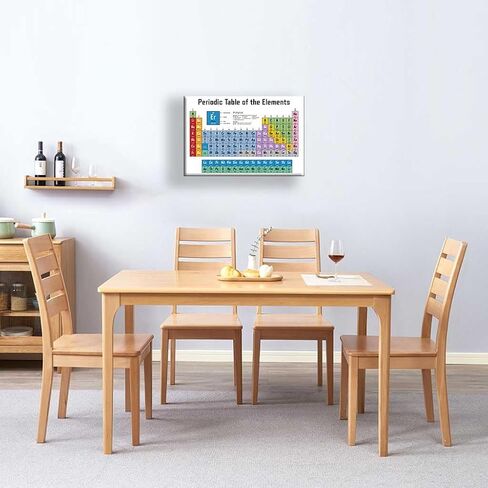 Chemical Periodic Table Poster White Background Science Decorative printing art of school teaching supplies(16x24in-Unframed) in Saudi Arabia