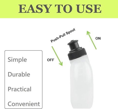 2x10oz BPA-Free Water Bottles for the Running Hydration Belt, Fuel Belts Replacement Bottle Set for Marathon Walking Hiking Cycling Trail Skiing（2 Pack） in Saudi Arabia