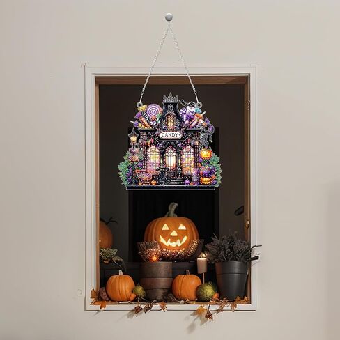 Motiskyy Halloween Candy Diamond Shop Art Kits للبالغين 5D خاصًا بحرون Rhinestone Diy Paint in Kuwait