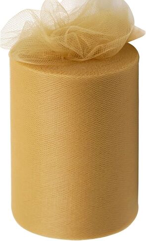 IONTACH Black Tulle Fabric Roll 6 Inch X 100 Yards Tulle Ribbon in Kuwait