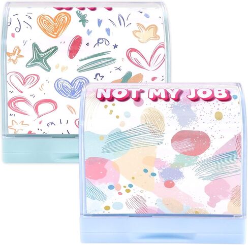 Fancy Land Funny Stamp Set Not My Job Self Inking Stamps 2Pcs Novelty Message Stampers for Coworkers Colleague Office Supplies Gift Exchange Favors in Saudi Arabia