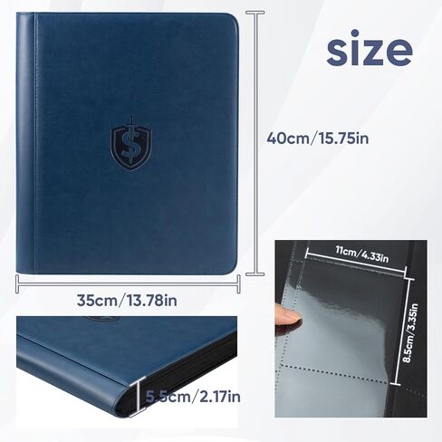 Toploader Binder hold 324 “3 x 4'' Toploaders Top Loader Binder for Sleeved Cards Top Loader Storage for Sports Cards, TCG Cards, Card Holder with Double-Sided Pages, Black in Saudi Arabia