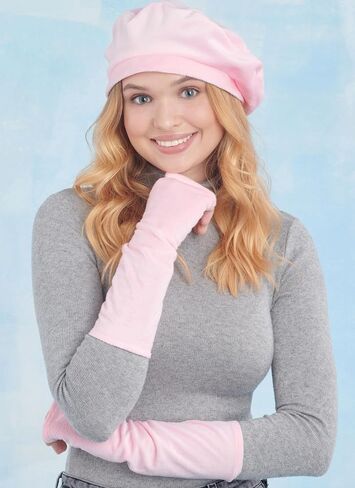 Simplicity Knit Arm Warmers and Beanie Style Hats Sewing Pattern Packet, Design Code S9871, Sizes S-M-L, Multicolor in Saudi Arabia