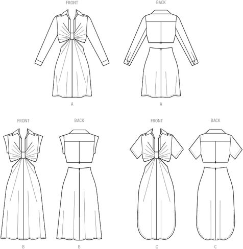 McCall's Misses' Knotted Shirt Dress Sewing Pattern Kit, Design Code M8403, Sizes 4-6-8-10-12, Multicolor in Saudi Arabia