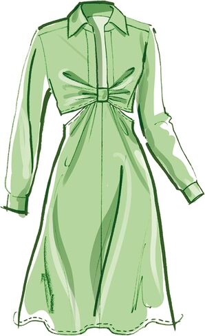McCall's Misses' Knotted Shirt Dress Sewing Pattern Kit, Design Code M8403, Sizes 4-6-8-10-12, Multicolor in Saudi Arabia