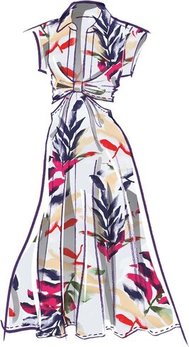 McCall's Misses' Knotted Shirt Dress Sewing Pattern Kit, Design Code M8403, Sizes 4-6-8-10-12, Multicolor in Saudi Arabia