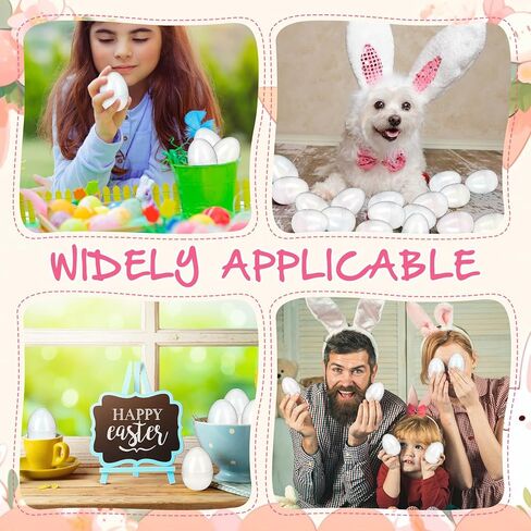 50 PCS بيض عيد الفصح من البلاستيك الأخضر القابل للملء ، الجزء الأكبر فارغ فارغ لأحشاد سلة عيد الفصح ، الحشو ، تفضل الحفلات ، مطاردة ، جائزة الفصل الدراسي in Kuwait