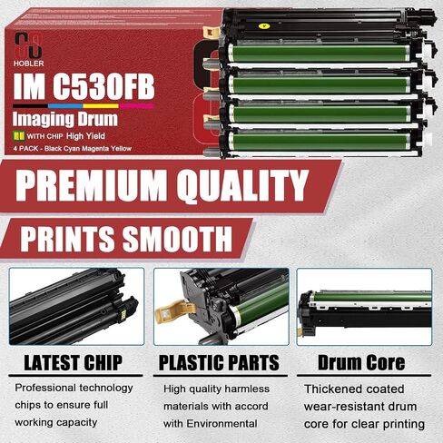 IM C530FB Drum Units Compatible for Ricoh IMC530 418244 418245 418246 418247 Imaging Drum Unit Work for Ricoh IM C530FB Printer 1 Black in Saudi Arabia