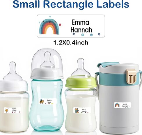 Custom Name Stickers Labels for Kids Stuff Daycare 96-240 Pcs Waterproof Child Bottle Labels 1.2 * 0.4" Personalized Tags for Cups, Helmets, Cars, School Kids Daily Essentials, Assorted 16 Icons in Kuwait