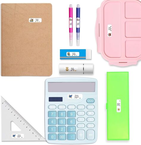 Custom Name Stickers Labels for Kids Stuff Daycare 96-240 Pcs Waterproof Child Bottle Labels 1.2 * 0.4" Personalized Tags for Cups, Helmets, Cars, School Kids Daily Essentials, Assorted 16 Icons in Kuwait