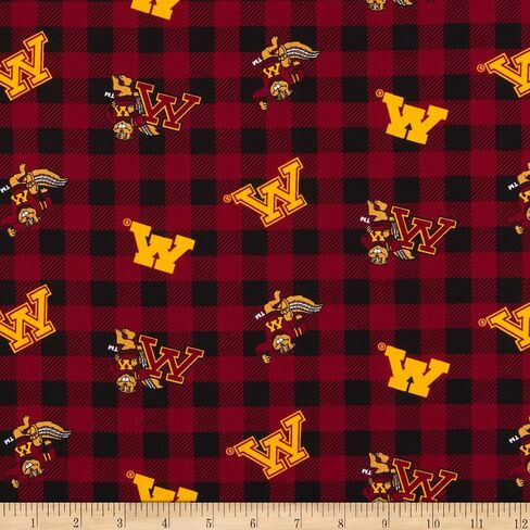 NCAA Minnesota Golden Gophers Buffalo Plaid Cotton, Fabric by the Yard in Saudi Arabia