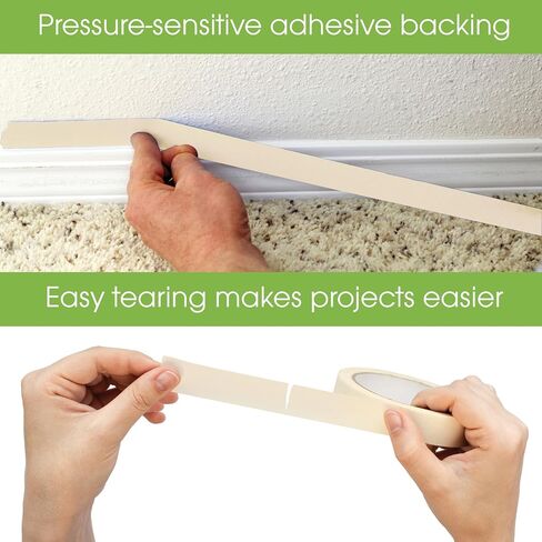 Better Office Products Masking Tape, 1 Inch x 55 Yards, Bulk Pack, White Beige Color, Adhesive Painting Tape, Bulk Pack General Purpose Masking Tape (10 Pack) in Saudi Arabia