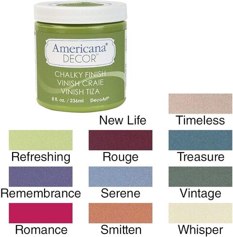 Decoart ADC-18 Americana Chalky Finish Paint ، 8 أونصة ، هادئ in Saudi Arabia
