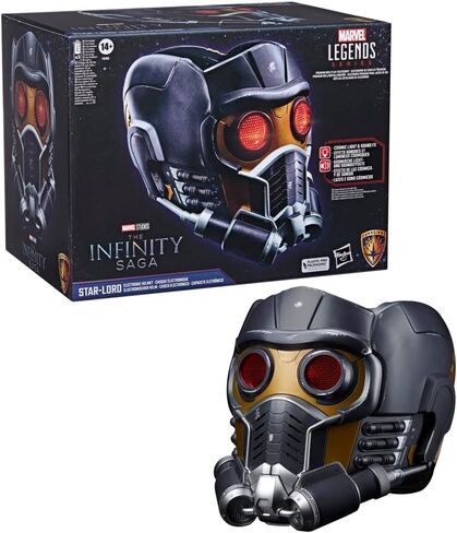 Marvel Legends Series Star-Lord Premium Electronic Roleplay Helmet with Light and Sound FX, Guardians of The Galaxy Adult Roleplay Gear in Saudi Arabia