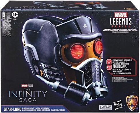 Marvel Legends Series Star-Lord Premium Electronic Roleplay Helmet with Light and Sound FX, Guardians of The Galaxy Adult Roleplay Gear in Saudi Arabia