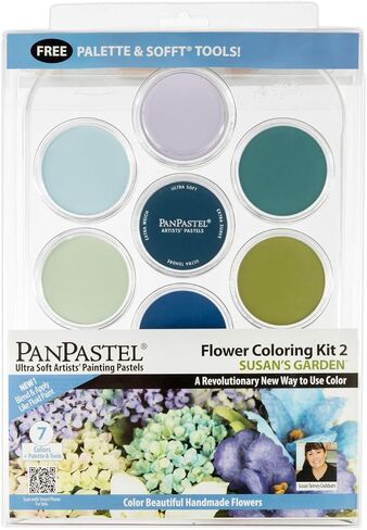 PanPastel Artist Pastels by GOLDEN, Flower Coloring 2 - Susan Tierney Cockburn Set, 7 Color, Professional Artist Pastels, Unique Pan Format (cake-like) in Saudi Arabia