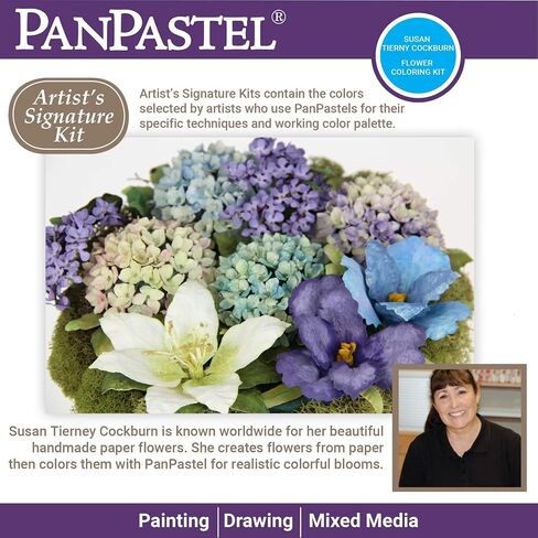 PanPastel Artist Pastels by GOLDEN, Flower Coloring 2 - Susan Tierney Cockburn Set, 7 Color, Professional Artist Pastels, Unique Pan Format (cake-like) in Saudi Arabia