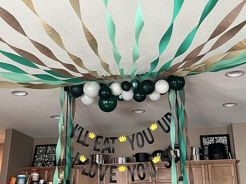 Crepe Paper Streamers 9 Rolls 738 ft Crepe Paper Decorations for Dinosaur Birthday Party, Natural Theme or Green Party(Jungle Green Combo) in Kuwait