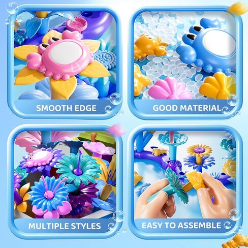 155 PCS 3 سنوات هدايا فتاة ، لبناء حديقة الزهور مجموعة لعبة Toddlers Toys Gifts أفضل التعلم التعليمي غرامة DIY مجموعة التراهن في الجثث ، لمدة 3 4 5 6 7 سنة عيد ميلاد الأطفال in Kuwait