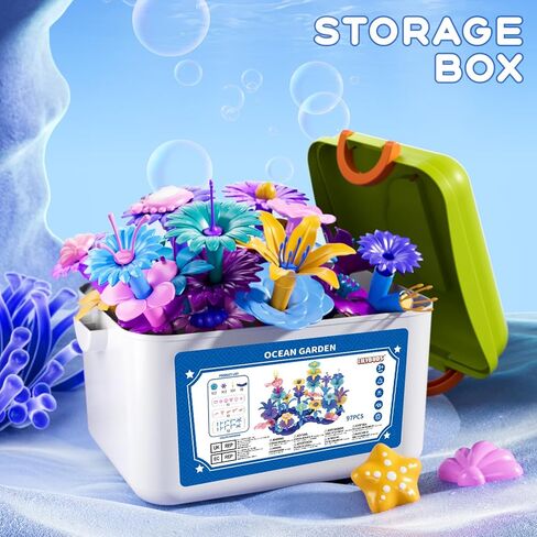 155 PCS 3 سنوات هدايا فتاة ، لبناء حديقة الزهور مجموعة لعبة Toddlers Toys Gifts أفضل التعلم التعليمي غرامة DIY مجموعة التراهن في الجثث ، لمدة 3 4 5 6 7 سنة عيد ميلاد الأطفال in Kuwait