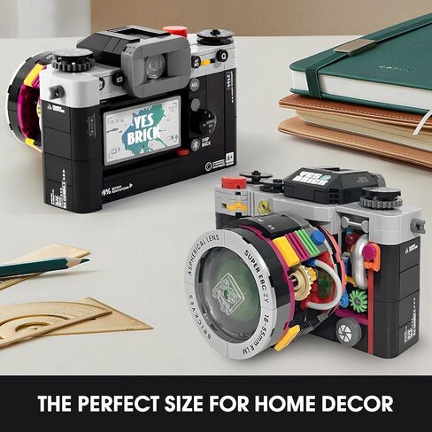 Retro Camera Building Set for Adults, Vintage Camera Model Kit, Creative Gifts for Teens Boys Girls 8+ Photography Fans and Vintage Collectors (556 pcs) in Kuwait