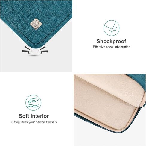 DOMISO 17 inch Laptop Sleeve Case Notebook Bag Protective Carrying Handbag for 17.3" Notebook/Dell Inspiron/MSI GS73VR Stealth Pro/IdeaPad 300 320 321/HP Envy/LG Gram 17"/ASUS ROG Strix GL702VS, Teal in Kuwait